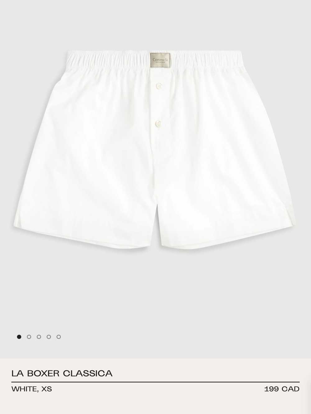 Comme Si La Boxer Classica White Boxer Shorts
